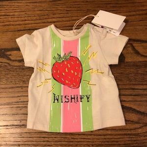 Gucci Kids Baby Strawberry Tee Shirt